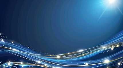 Stunning Blue Abstract Wave Background Design: Perfect for Modern Digital Art, Website Headers, and Creative Projects