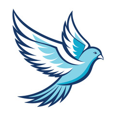 Bird wing dove logo design 11