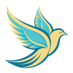 Obraz premium Bird wing dove logo design 14