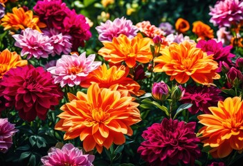 vibrant floral patterns seamless gradient transitions showcasing colorful blooms lush foliage harmonious design, botanical, designs, nature, flowers