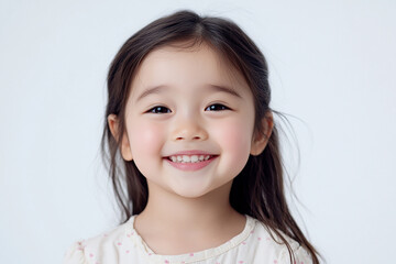 Child positive smile, happy and joyful kid, happy children's day