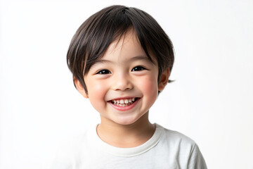 Child positive smile, happy and joyful kid, happy children's day