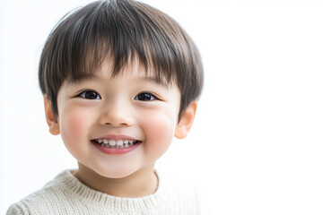 Child positive smile, happy and joyful kid, happy children's day 