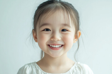 Child positive smile, happy and joyful kid, happy children's day 