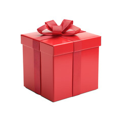 Bright gift box isolated on a transparent background 