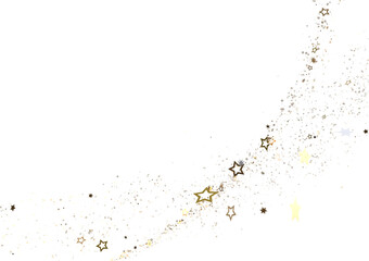 Shimmering Starry Christmas: Spectacular 3D Illustration Showcasing Falling Holiday Stars