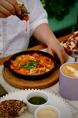 breakfast in cafe