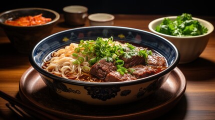 Taiwanese Beef Noodle Soup. Best For Banner, Flyer, and Poster