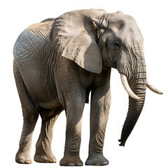 Fototapeta premium elephant white background