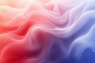 Obraz premium A mesmerizing abstract image featuring soft, flowing waves of fabric-like textures in soothing pastel shades of pink, purple, and orange.
