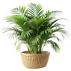 Obraz premium Potted plant, white background.