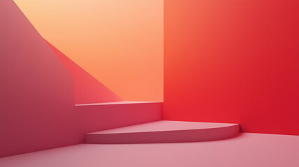 Obraz premium geometric red wallpaper