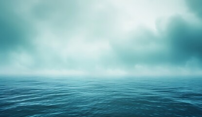 Fototapeta premium Blue and Green Gradient Background with Central White Space Texture.