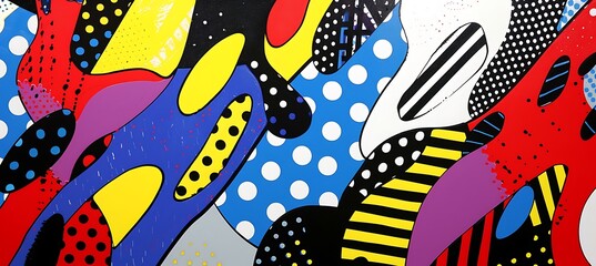 Colorful Geometric Patterns Featured on a Backdrop