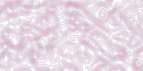 Abstract topographic contours map background. Topographic map and landscape terrain texture grid. Modern design with White background with topographic wavy pattern design. Black-white background.	