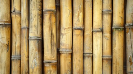 Fototapeta premium Bamboo wood texture with natural patterns and light coloring