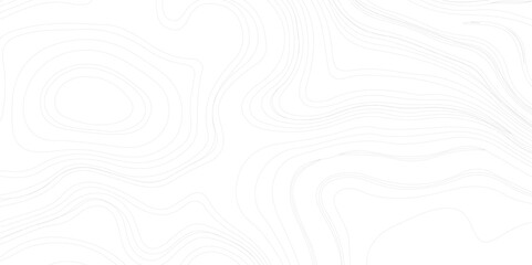 Abstract Contour Topographic Line Pattern in Black and White. Minimal Topographic Map Pattern Background