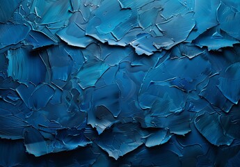 Fototapeta premium Smooth Dark Blue Canvas Paper Texture in High Resolution from Above