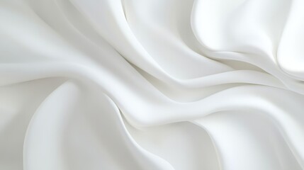 Obraz premium Abstract white background with soft, flowing shapes and subtle textures, evoking a sense of calm, simplicity, and open space for minimalistic design projects.