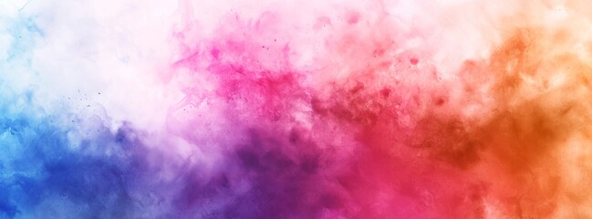 Fototapeta premium Vibrant Explosion of Colored Powder in Abstract Cloud Form