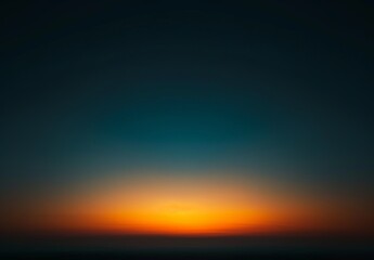 Minimalist Sunset Illustration with Black Space for Text Overlay.