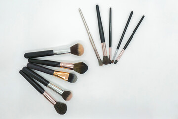 Makeup Brush set puff for model shoot for compact, eye shadow, blush, foundation, eyebrow etc