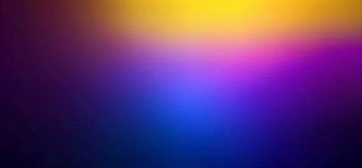 Obraz premium Gradient Background Blending Dark Purple, Blue, and Light Yellow Shades.