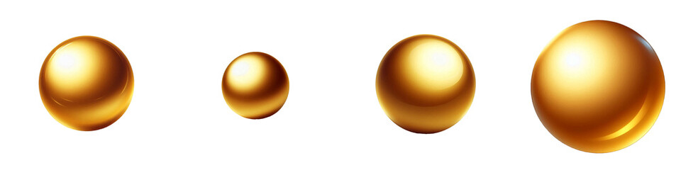 Metallic gold ball clip art	