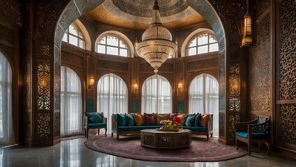 Obraz premium ornaments and interior in Islamic culture 