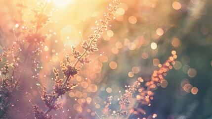 Ethereal light flare with soft glows and dreamy atmosphere