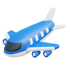 3D Icon Traveling Travel Plane
