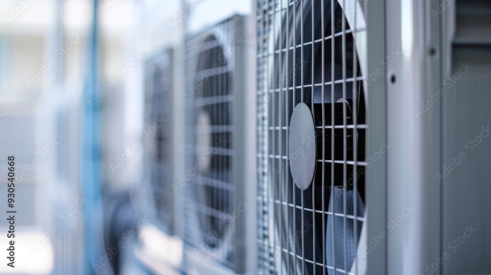 Poster heating and air conditioning inverter with clean design and efficient air circulation