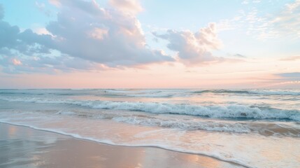 Obraz premium Serene Beach Sunset