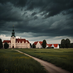 Fototapeta premium church on the hill