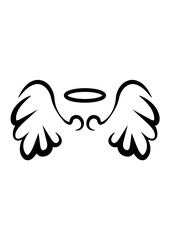 Angel Wings | Fish | Angel Wing Rich | Wings | Feather Wing | Anger | Heart | Feather | Original Illustration | Vector and Clipart | Cutfile and Stencil