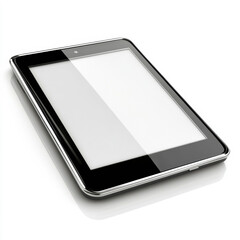 A tablet computer with a white screen on top of it, AI