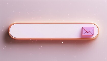 A sleek, minimalistic email input field featuring a small pink envelope icon, perfect for modern web design and user interfaces.