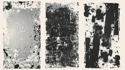 Speckle Texture Pattern with Transparent Background, Grunge real organic vintage halftone ink print background