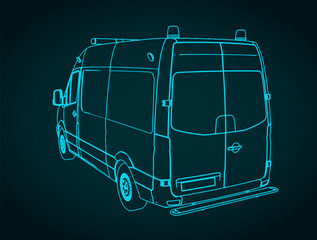 Ambulance illustration © blacklight_trace