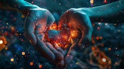 Night Life Heart Hands