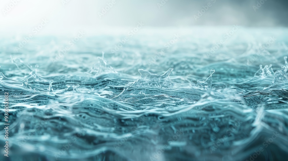 Poster the image is a computer generated wave of water