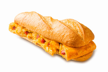 Bocadillo de tortilla con chorizo