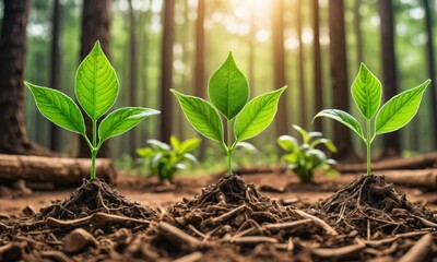 sprout in the ground