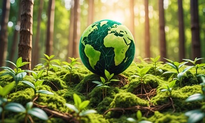 green planet earth, green planet earth in forest,