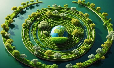 background with circles, abstract background