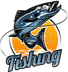 fishing symbol vector