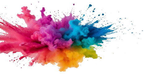 Beautiful rainbow festival background.  