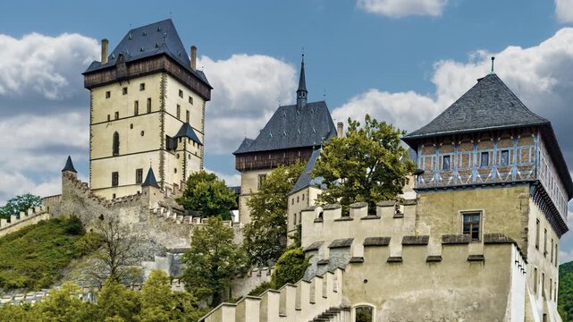 Karlstein medieval castle. Bohemia, Czech Republic