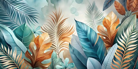 pattern with feathers