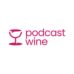podcast wine minimalist logo design